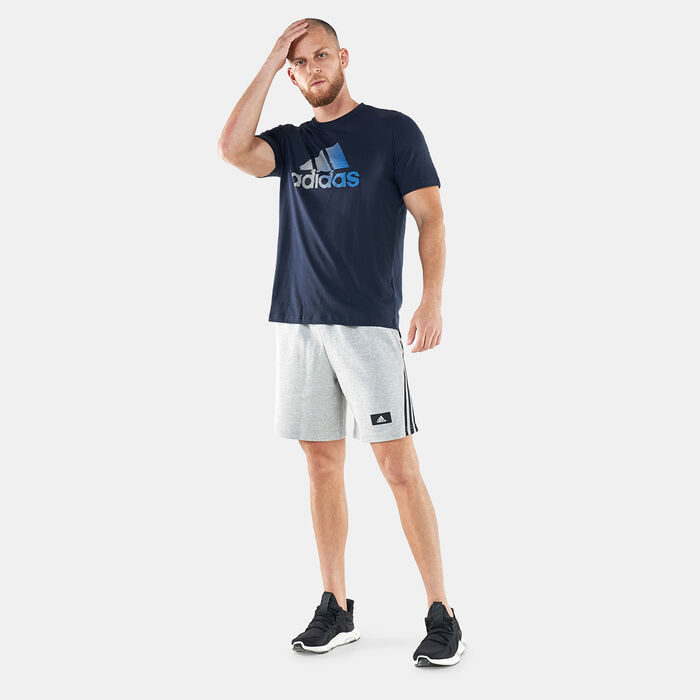 adidas Men's Future Icons 3-Stripes Shorts Grey adidas Men's Future Icons 3-Stripes Shorts Grey image number 2