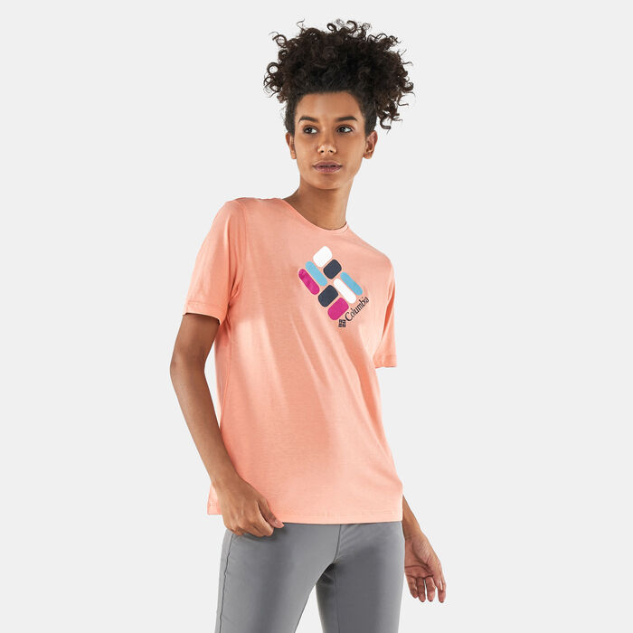 Columbia Women's Bluebird Day™ Relaxed T-Shirt Pink Columbia Women's Bluebird Day™ Relaxed T-Shirt Pink image number 0