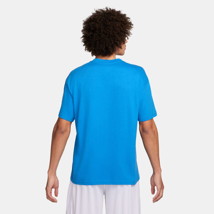 Nike Men's Max90 Basketball T-Shirt Blue Nike Men's Max90 Basketball T-Shirt Blue image number 1