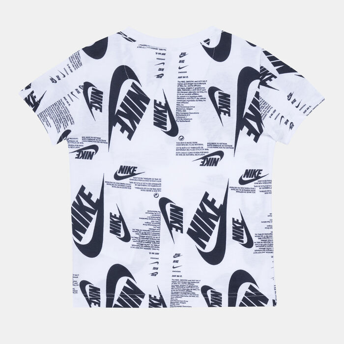 Nike Kids' Futura Printed T-Shirt White Nike Kids' Futura Printed T-Shirt White image number 1