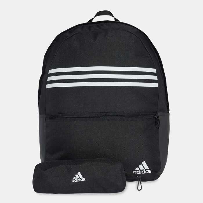 adidas Classic Horizontal 3-Stripes Backpack Black adidas Classic Horizontal 3-Stripes Backpack Black image number 0