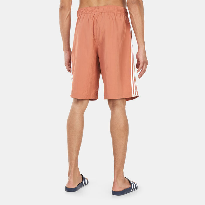 adidas Originals Men's Adicolor 3-Stripes Board Shorts Orange adidas Originals Men's Adicolor 3-Stripes Board Shorts Orange image number 1