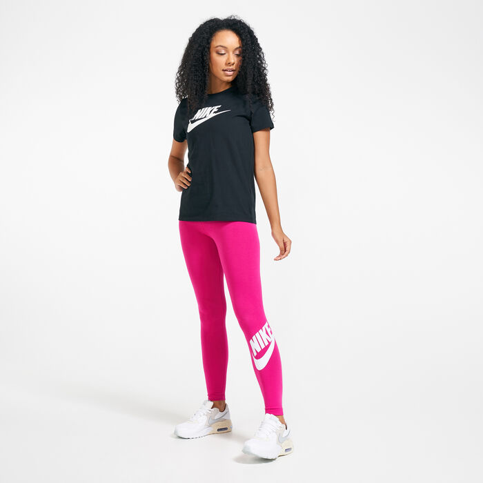 Nike Women's Sportswear Essential Futura Leggings Pink Nike Women's Sportswear Essential Futura Leggings Pink image number 2