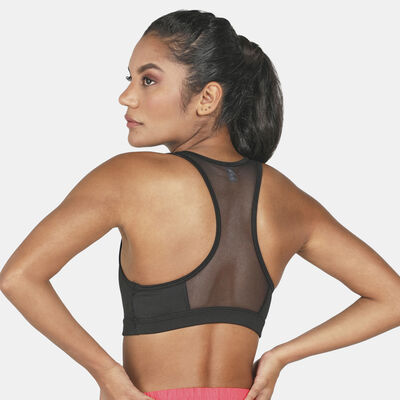PUMA Women's Mid Impact 4Keeps Sports Bra Black PUMA Women's Mid Impact 4Keeps Sports Bra Black