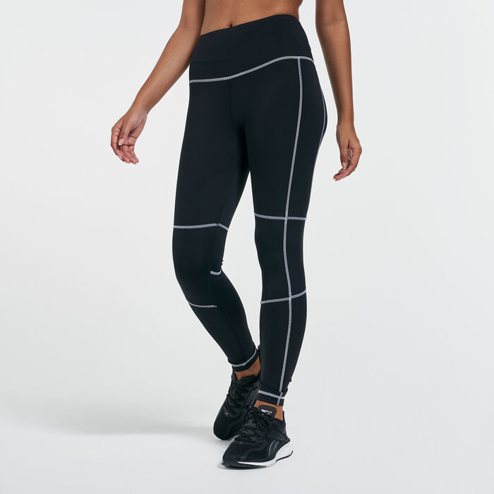 Reebok Women's Workout Ready Detail Leggings Black image number 0