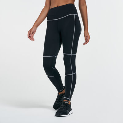 Reebok Women's Workout Ready Detail Leggings Black Reebok Women's Workout Ready Detail Leggings Black