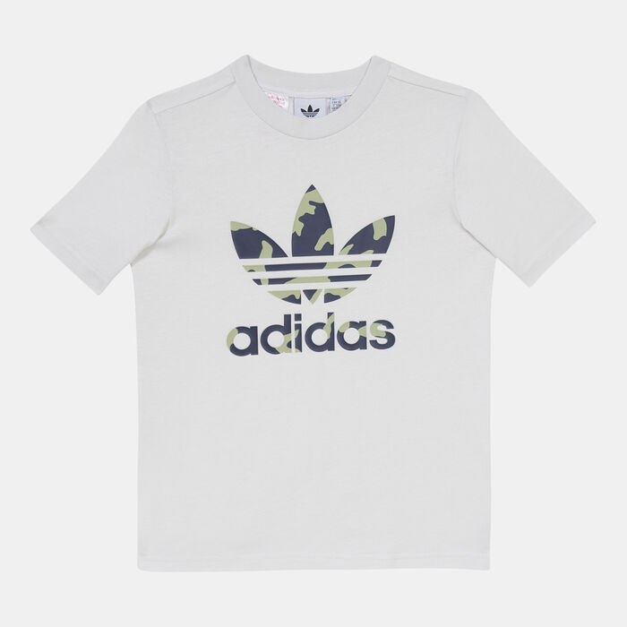 adidas Originals Kids' Camo Graphic Print T-Shirt Multi adidas Originals Kids' Camo Graphic Print T-Shirt Multi image number 0