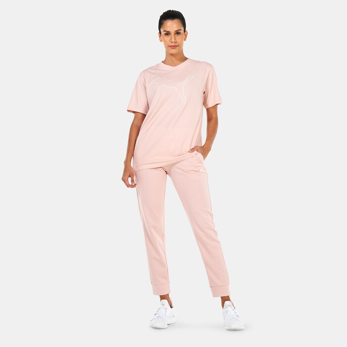 PUMA Women's HER T-Shirt Pink PUMA Women's HER T-Shirt Pink image number 2