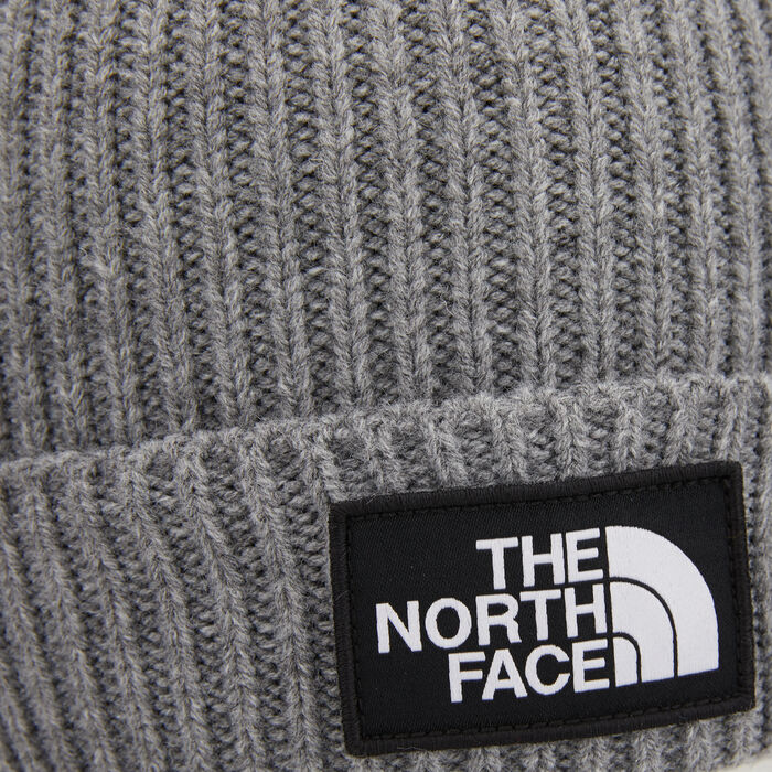 The North Face Logo Boxed Cuffed Beanie Grey The North Face Logo Boxed Cuffed Beanie Grey image number 2