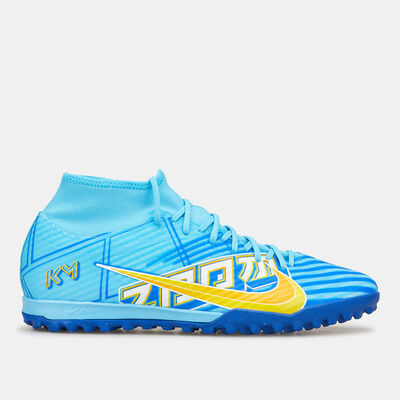 Nike Men's Mercurial Zoom Superfly 9 Academy KM Turf Ground Football Shoe Blue