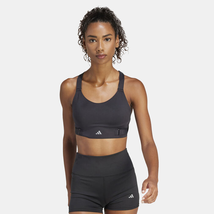adidas Women's FastImpact Luxe Run High-Support Running Sports Bra Black adidas Women's FastImpact Luxe Run High-Support Running Sports Bra Black image number 0