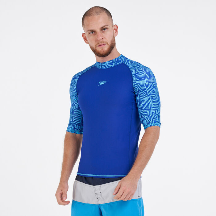 Speedo Men's Pulse Rashguard Blue image number 1