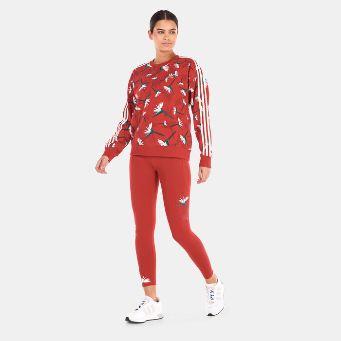 adidas Originals Women's Thebe Magugu Crew Sweatshirt Multi adidas Originals Women's Thebe Magugu Crew Sweatshirt Multi image number 2