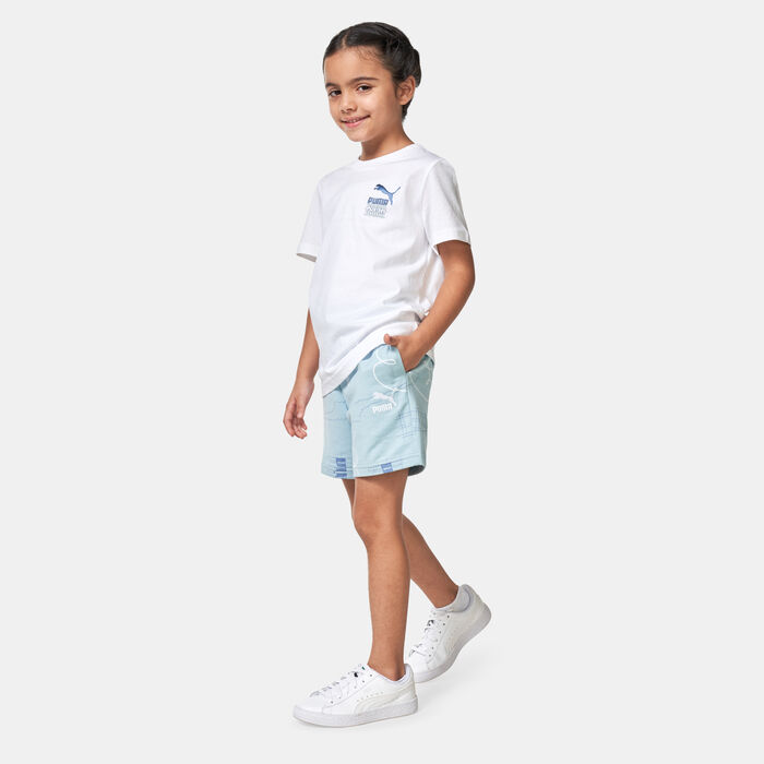 PUMA Kids' Classics Brand Love T-Shirt White PUMA Kids' Classics Brand Love T-Shirt White image number 2