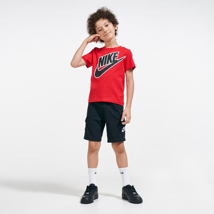 Nike Kids' Futura T-Shirt and Cargo Shorts Set (Younger Kids) Black Nike Kids' Futura T-Shirt and Cargo Shorts Set (Younger Kids) Black image number 0