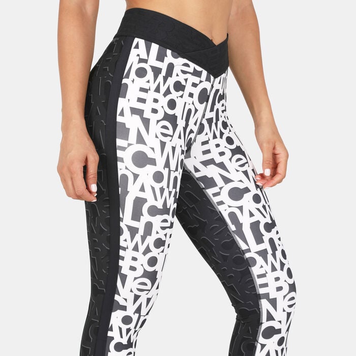 New Balance Women's Relentless Printed High Rise 7/8 Leggings Black New Balance Women's Relentless Printed High Rise 7/8 Leggings Black image number 3