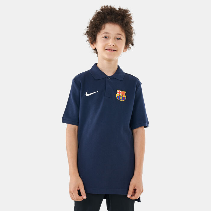 Nike Kids' F.C. Barcelona Polo T-Shirt Blue image number 0