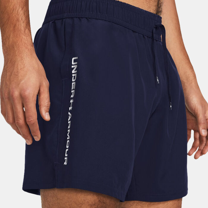 Under Armour Men's Tech Woven Wordmark Training Shorts Blue image number 3