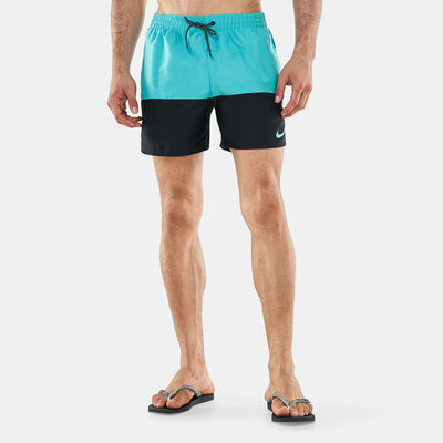 Nike Swim Men's Split Panel 5-Inch Swimming Shorts Green