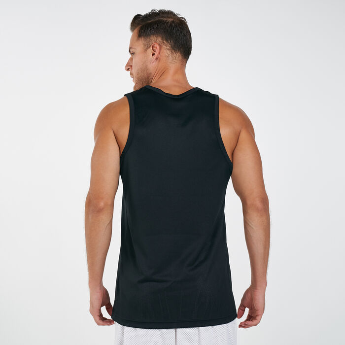 Nike Men's Dri-FIT Crossover Tank Top Black Nike Men's Dri-FIT Crossover Tank Top Black image number 1
