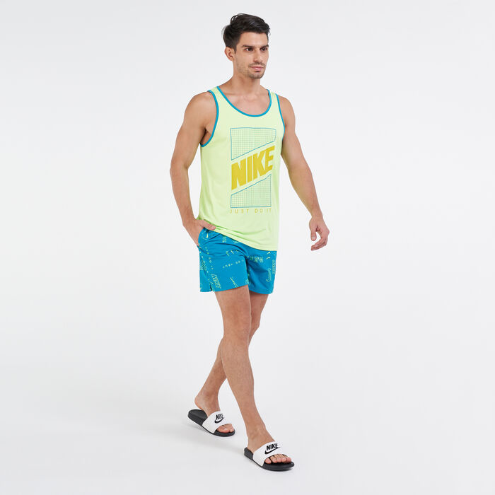 Nike Swim Men's Multi Logo Volley 5-inch Swimming Shorts yellow Nike Swim Men's Multi Logo Volley 5-inch Swimming Shorts yellow image number 2