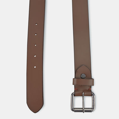 Timberland Roller-Buckle Buffalo Leather Belt Brown Timberland Roller-Buckle Buffalo Leather Belt Brown