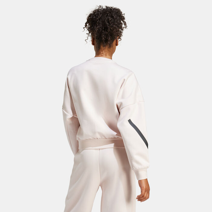 adidas Women's Z.N.E. Sweatshirt Pink image number 1