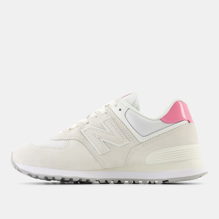 New Balance Women's 574 Shoes Pink image number 4