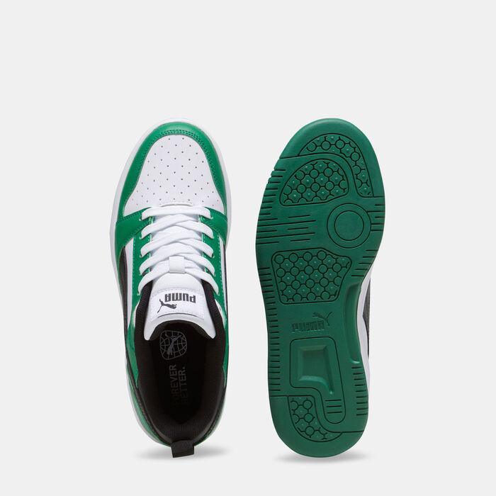 PUMA Kids' Rebound V6 Lo Shoes White image number 3