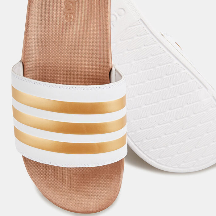 adidas Women's Adilette Comfort Slides Gold adidas Women's Adilette Comfort Slides Gold image number 2