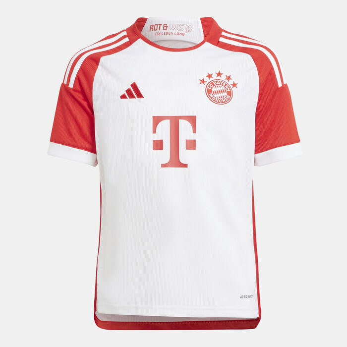 adidas Kids' FC Bayern Munich Home Jersey - 2023/24 White adidas Kids' FC Bayern Munich Home Jersey - 2023/24 White image number 0