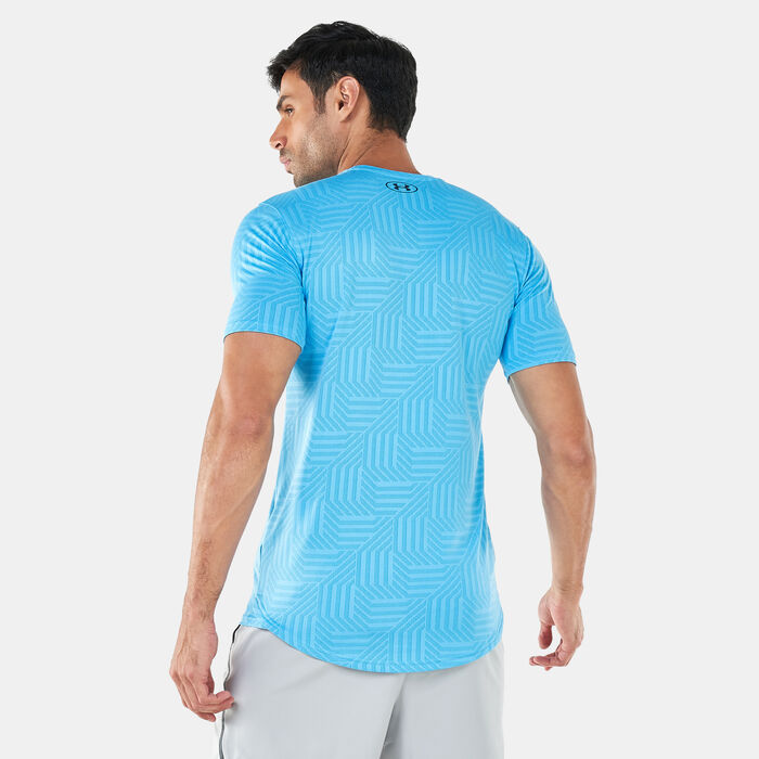 Under Armour Men's UA Training Vent Jacq T-Shirt Blue Under Armour Men's UA Training Vent Jacq T-Shirt Blue image number 1