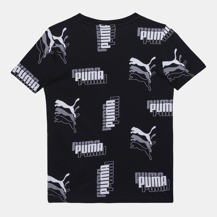 PUMA Kids' Power Allover Print T-Shirt Black PUMA Kids' Power Allover Print T-Shirt Black image number 1