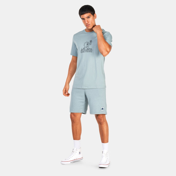 Converse Men's Hand Drawn Sun T-Shirt Grey image number 2