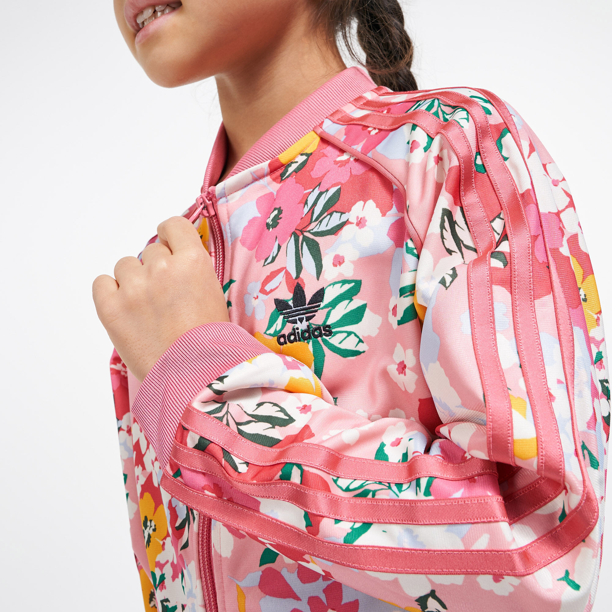 Kids HER Studio London Floral SST Tracksuit Set Pink adidas Originals in Qatar SSS