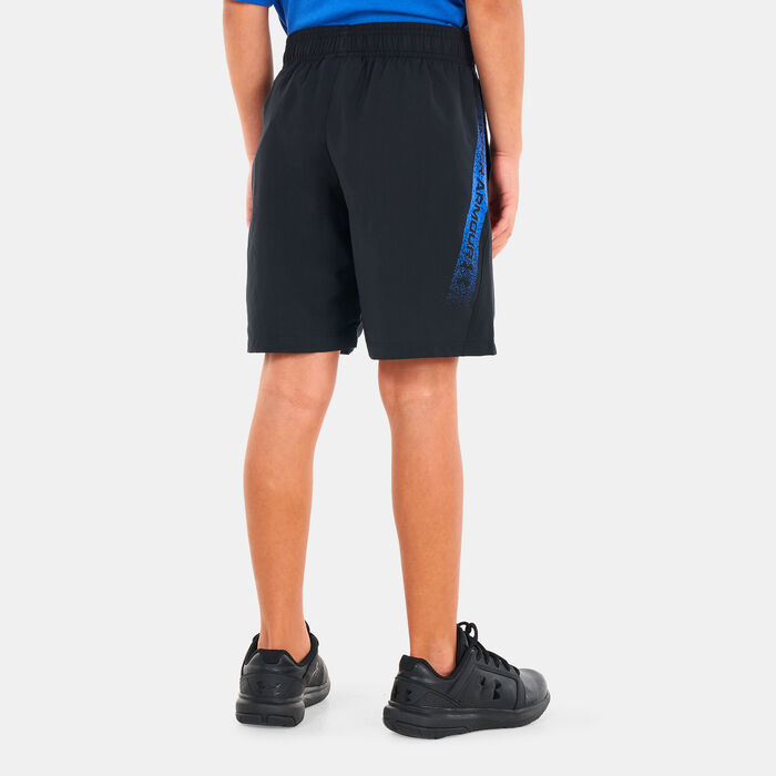 Under Armour Kids' UA Woven Graphic Shorts Black Under Armour Kids' UA Woven Graphic Shorts Black image number 1