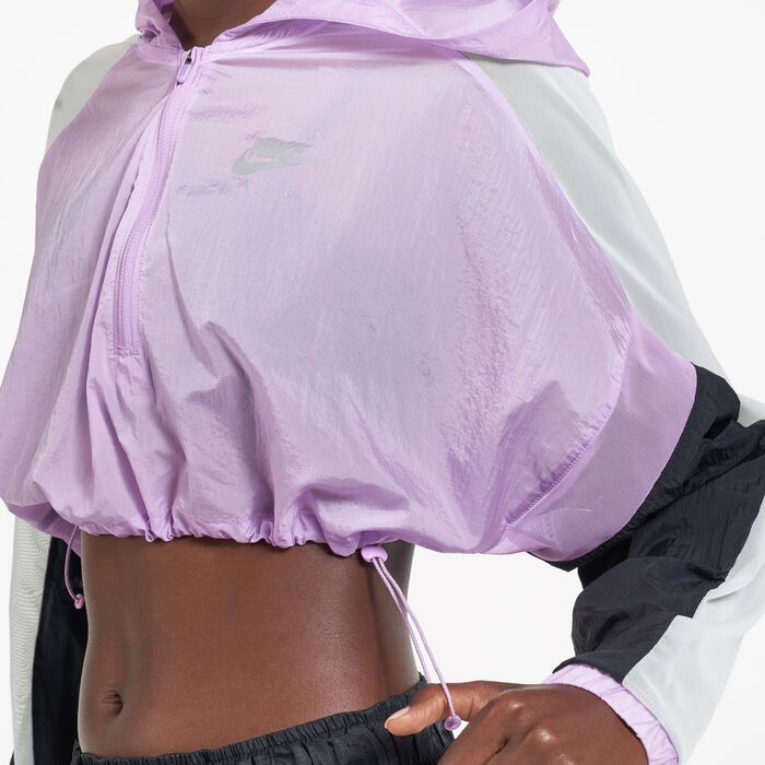 Nike Women's Air Cropped Jacket Purple Nike Women's Air Cropped Jacket Purple image number 3