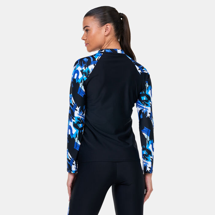 Arena Women's Modesty Long Sleeve Swimming Rashguard Multi image number 1