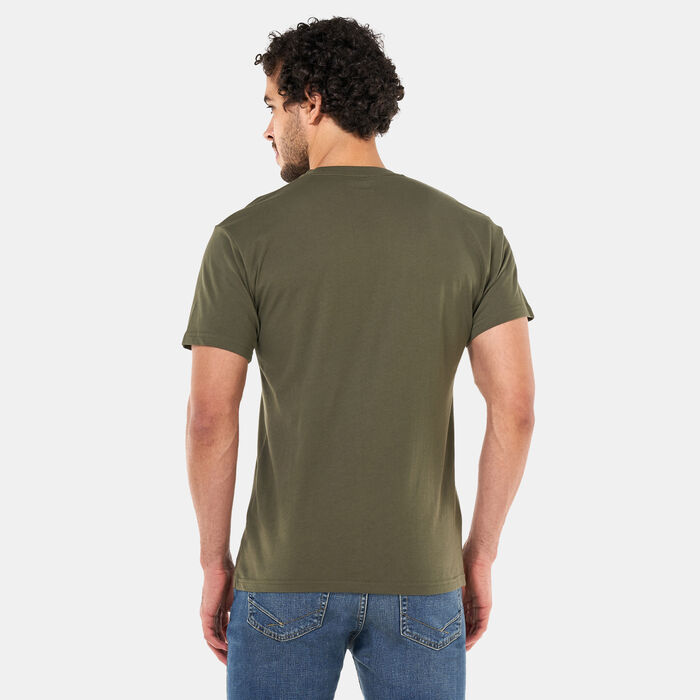 Vans Men's Left Chest Logo T-Shirt Green Vans Men's Left Chest Logo T-Shirt Green image number 1