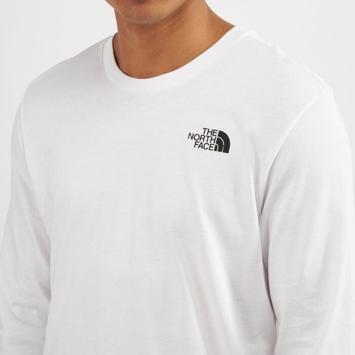 The North Face Men's Simple Dome Long Sleeve T-Shirt White The North Face Men's Simple Dome Long Sleeve T-Shirt White image number 3