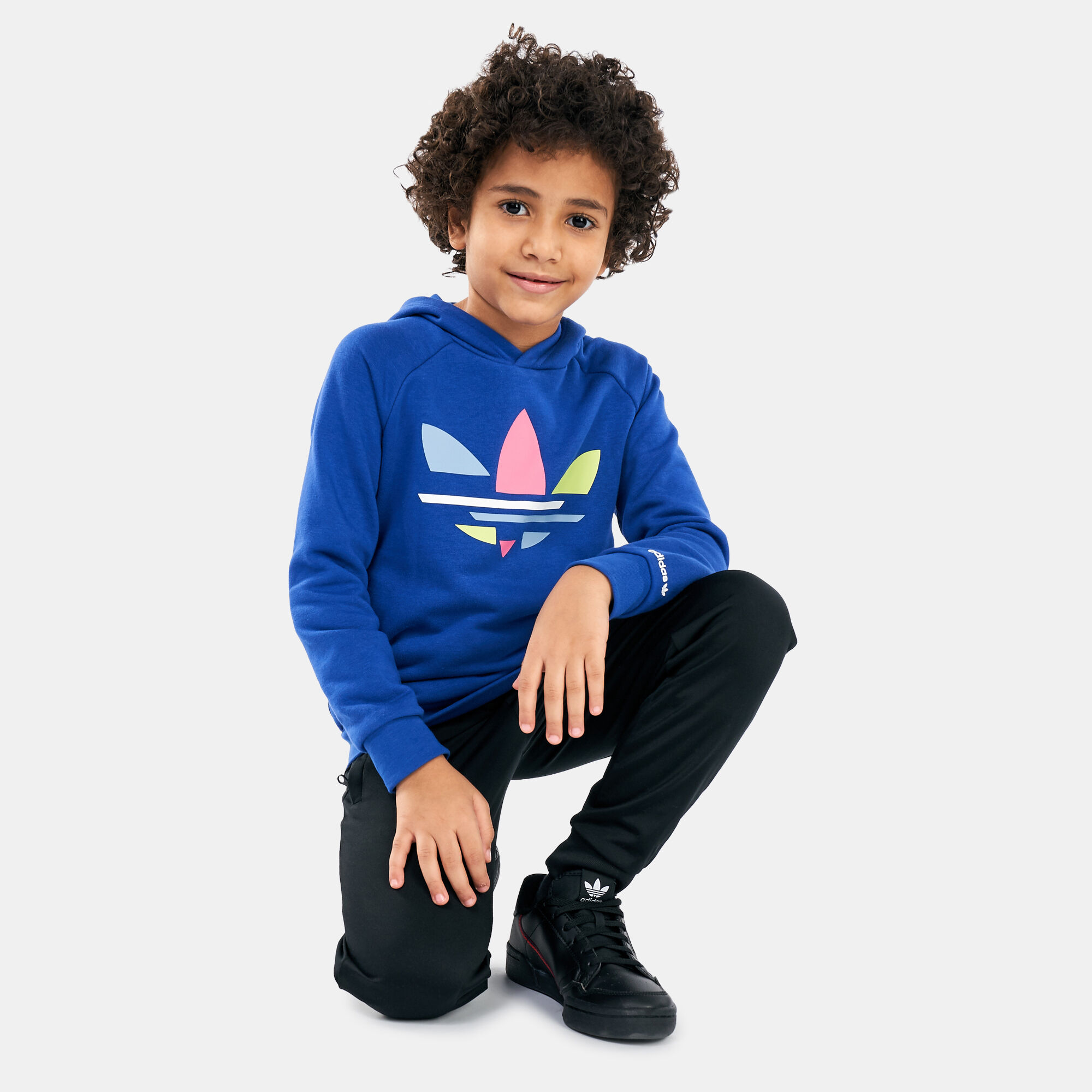 Kids Adicolor Hoodie Blue adidas Originals in Qatar SSS