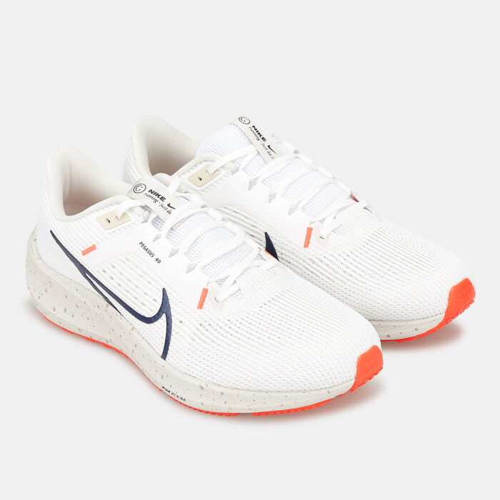 Nike Men's Pegasus 40 Road Running Shoe White Nike Men's Pegasus 40 Road Running Shoe White image number 2