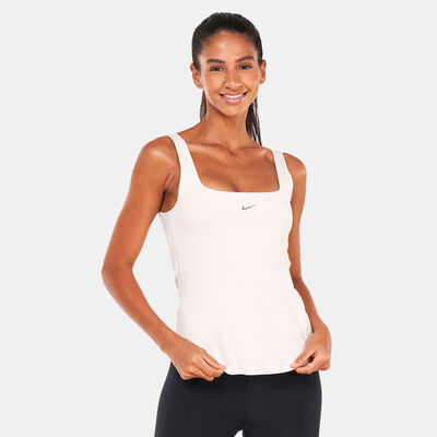 Nike Women's Yoga Dri-FIT Luxe Tank Top White Nike Women's Yoga Dri-FIT Luxe Tank Top White