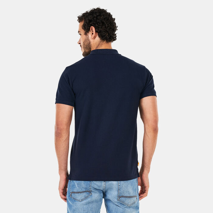 Timberland Men's Millers River Pique Polo Shirt Blue Timberland Men's Millers River Pique Polo Shirt Blue image number 1
