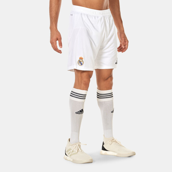 adidas Men's Real Madrid Home Football Shorts - 2024/25 White adidas Men's Real Madrid Home Football Shorts - 2024/25 White image number 0