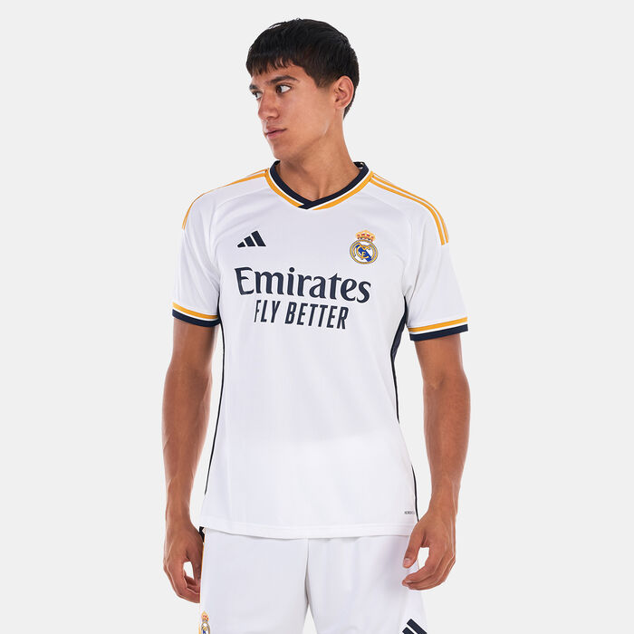 adidas Men's Real Madrid Home Jersey - 2023/24 White adidas Men's Real Madrid Home Jersey - 2023/24 White image number 0
