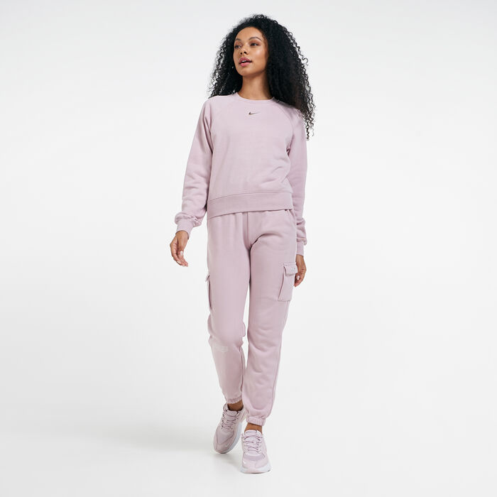 Nike Women's Sportswear Swoosh Sweatshirt Pink Nike Women's Sportswear Swoosh Sweatshirt Pink image number 2