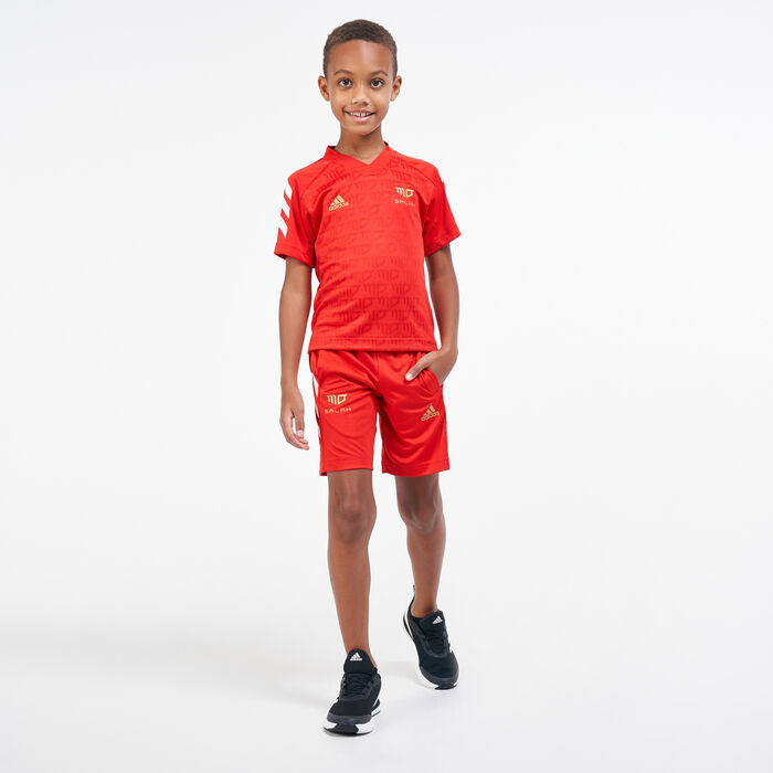 adidas Kids' Salah AEROREADY Football-Inspired Jersey Red adidas Kids' Salah AEROREADY Football-Inspired Jersey Red image number 2