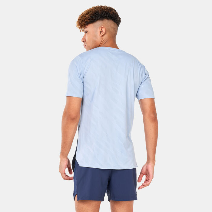 New Balance Men's Speed Jacquard T-Shirt Blue New Balance Men's Speed Jacquard T-Shirt Blue image number 1