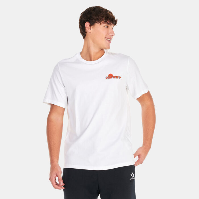 Converse Men's Moon Mountain Graphic T-Shirt White Converse Men's Moon Mountain Graphic T-Shirt White image number 0